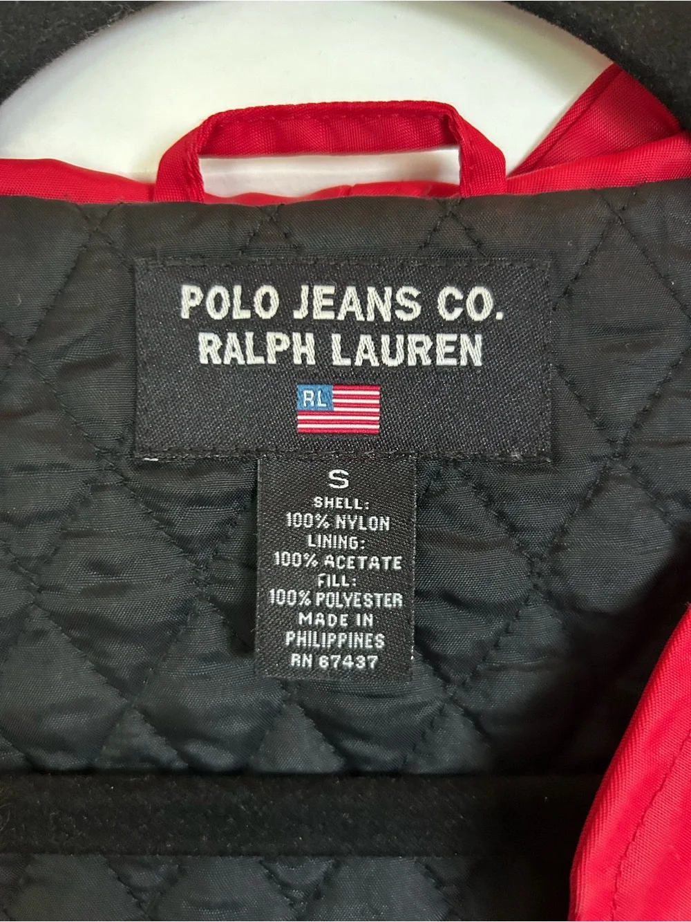 Vintage Polo by Ralph Lauren Red Hooded Windbreaker Jacket